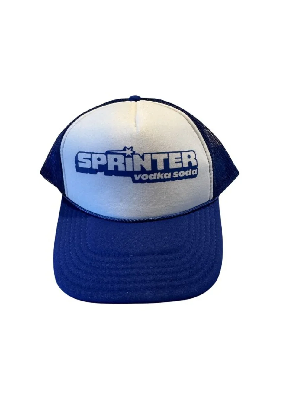 Sprinter Vodka Soda OTTO White Blue Trucker Hat Unisex One Size OS